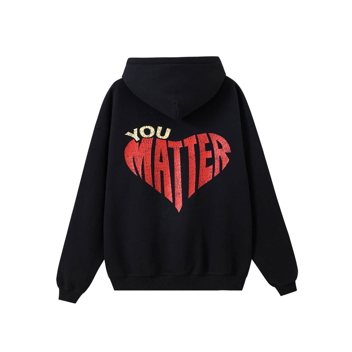 The Healing Label YOU MATTER Hoodie – Oversized Black
