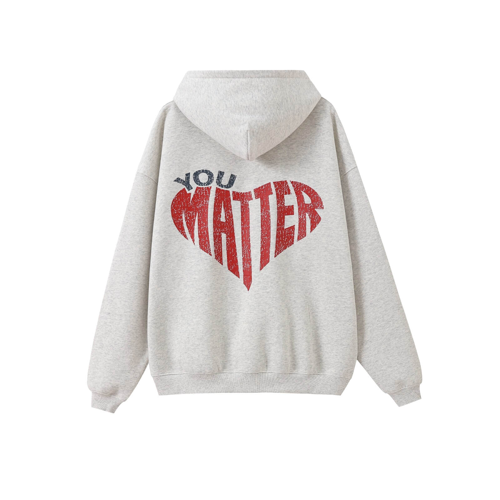 The Healing Label YOU MATTER Hoodie – Oversized Grey